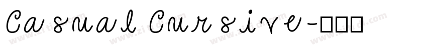 Casual Cursive字体转换